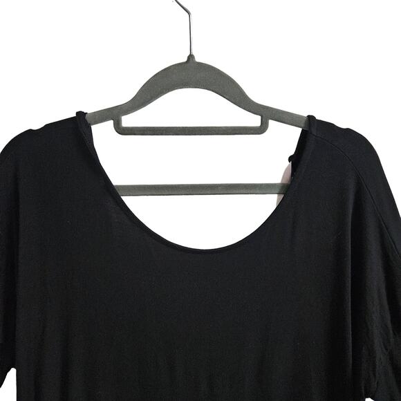 Adore Me Women's XL Long Sleeve Ribbon Tee Black Pink Balletcore Elevated Basic - Picture 3 of 6